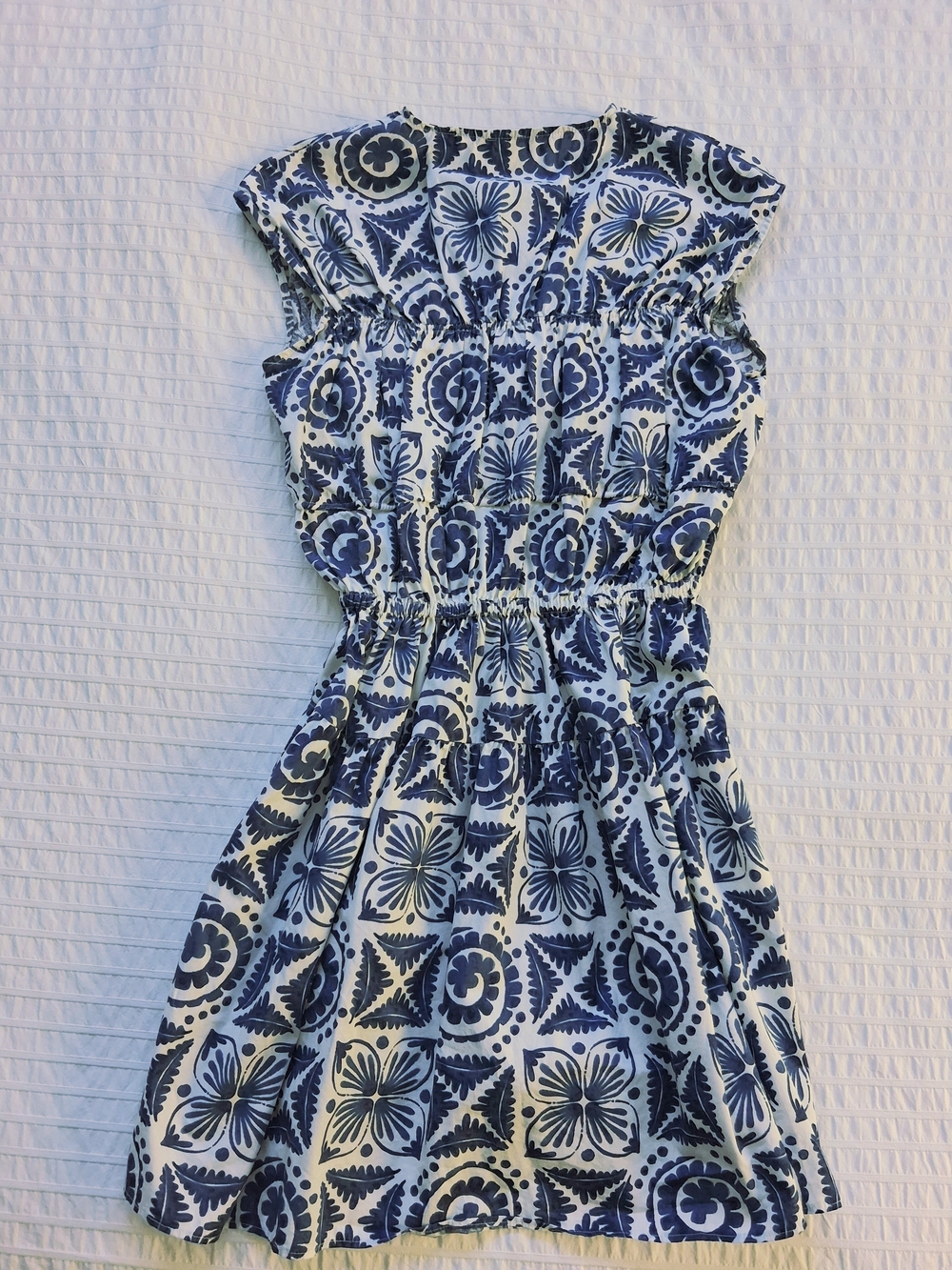 H&M - WHITE AND BLUE MINI DRESS 🐚🌊☀️ - Picture 3 of 6